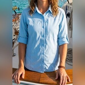Bimini Bay Light Blue Shirt SIZE L
